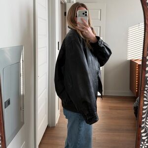 Vintage St. John's Bay Black Leather Jacket